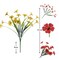 30 Bundles Artificial Flowers Plastic Plant Fake Outdoor Faux UV Resistant Decor